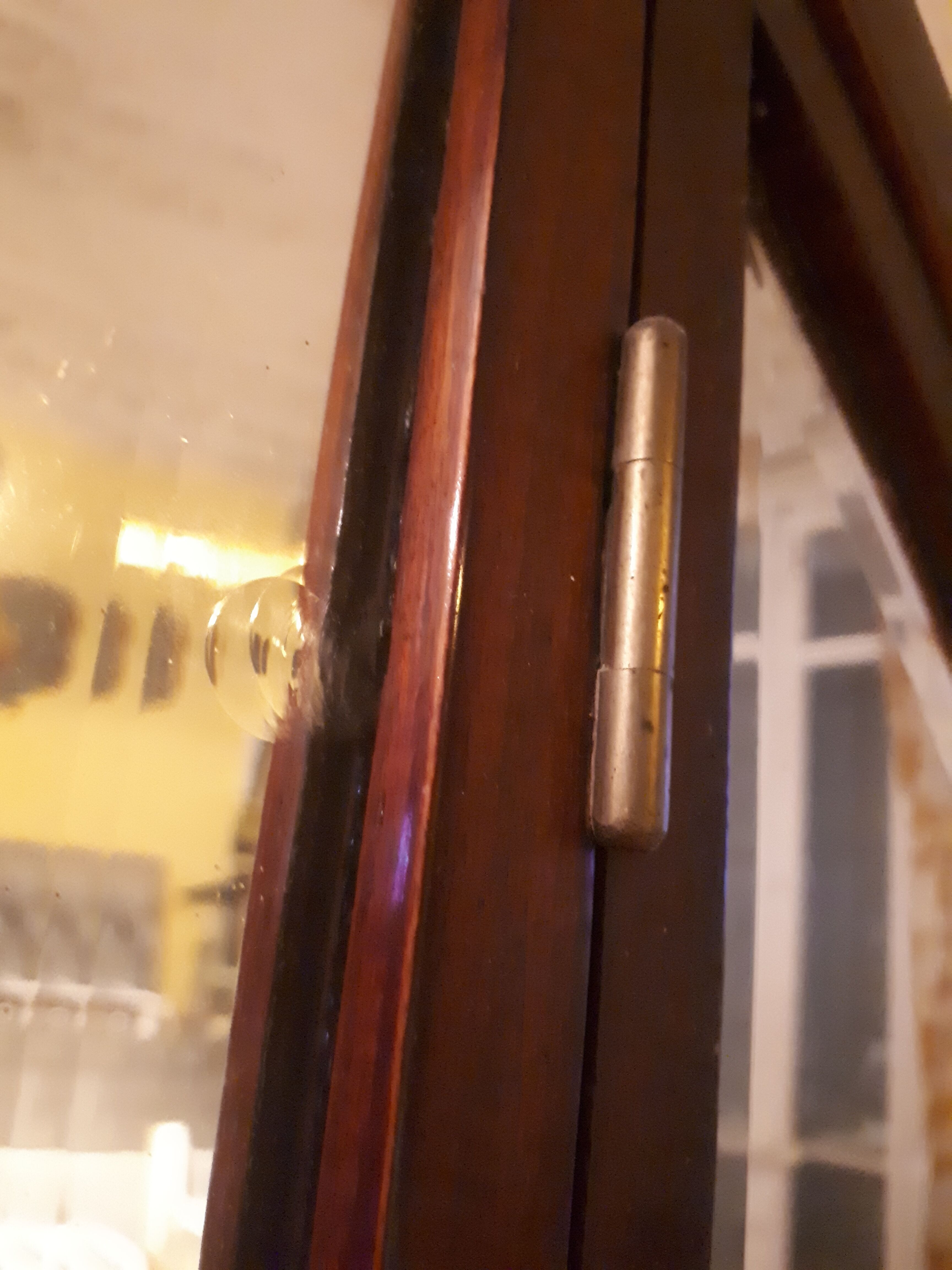 Wooden dressing table Courbet marquetry chevrons art deco Austrian