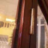 Wooden dressing table Courbet marquetry chevrons art deco Austrian