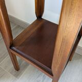 Art nouveau spirit side table in solid walnut