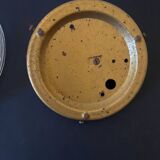 Plafonnier en verre et socle métal couleur doré
