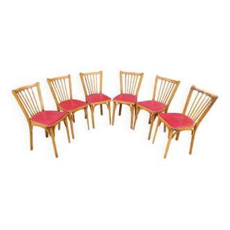 Set of 6 Baumann 70's chairs