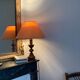 Vintage turned wooden lamp 1960 / 1970