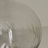 Cut crystal round carafe antique
