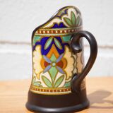 Gouda Holland ceramic candle holder madeleine model, hand candle holder, collection, 30's