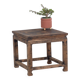 Square side table in old solid wood