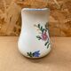 Antique Deshoulleres Deswarte Pitcher White Ceramic Painted Decor Vintage