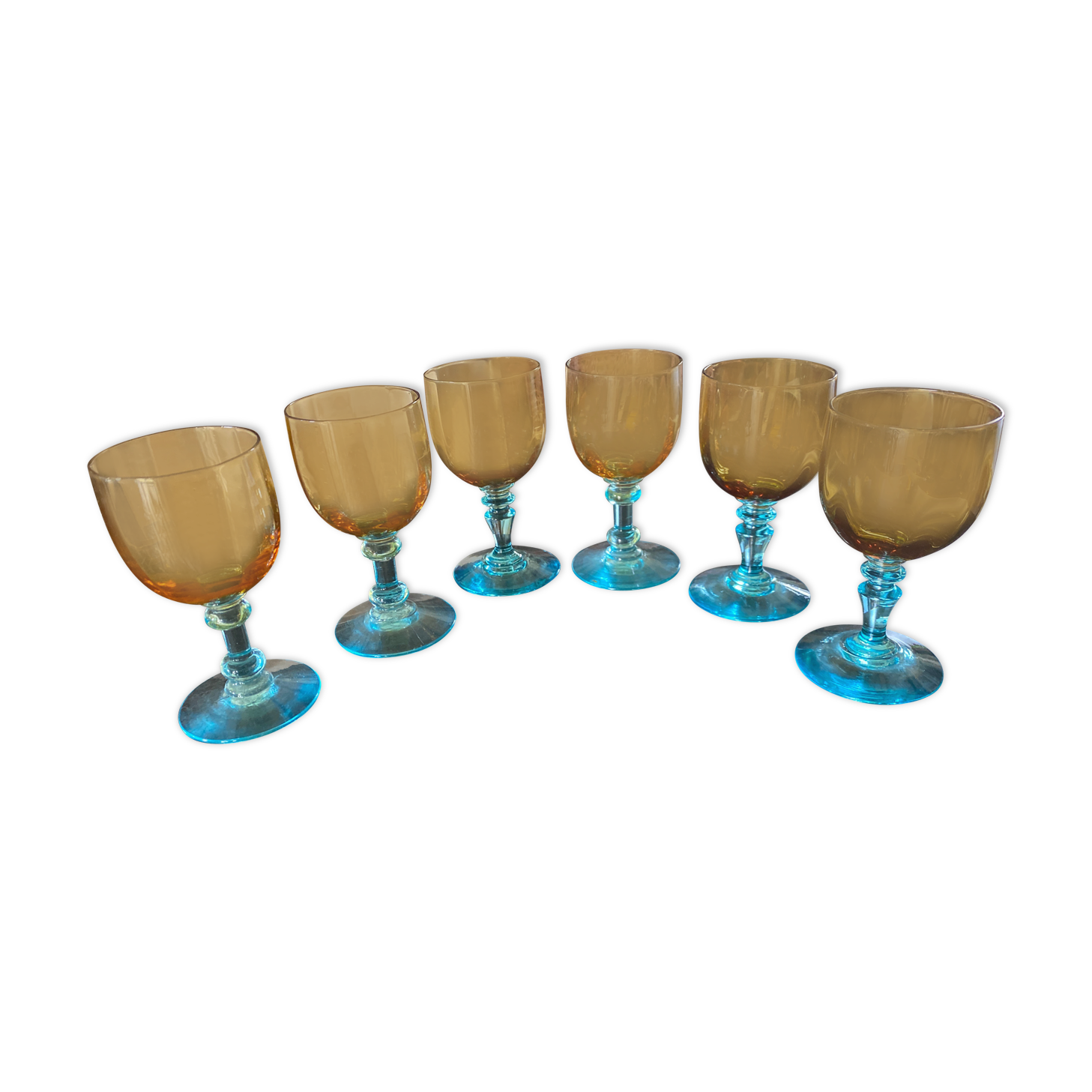 6 port glasses in Portieux crystal