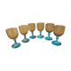 6 port glasses in Portieux crystal