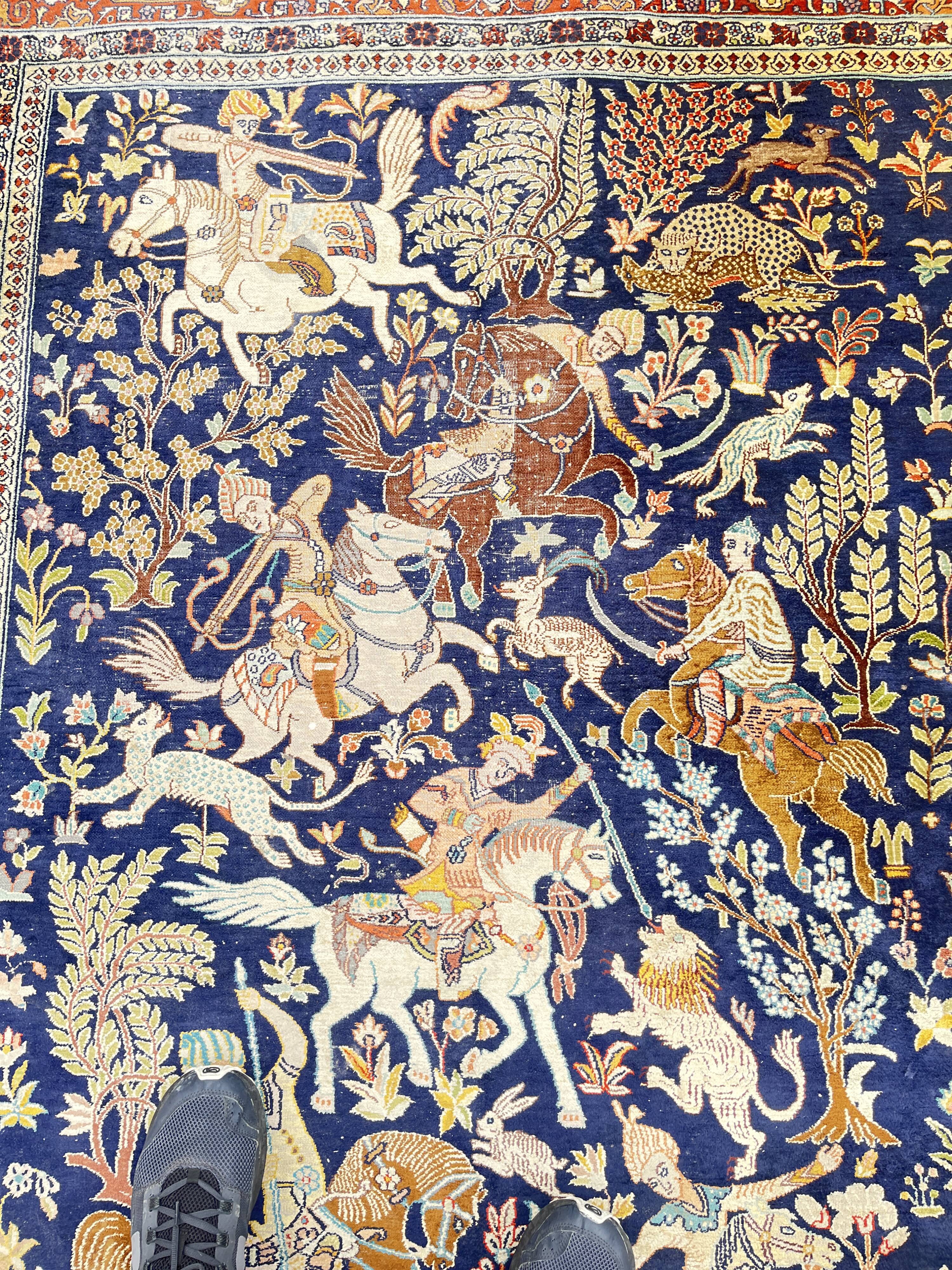 Kashmir Silk Oriental Rug India - Size: 2.20 X 1.50 Metres "Galerie Sardje"
