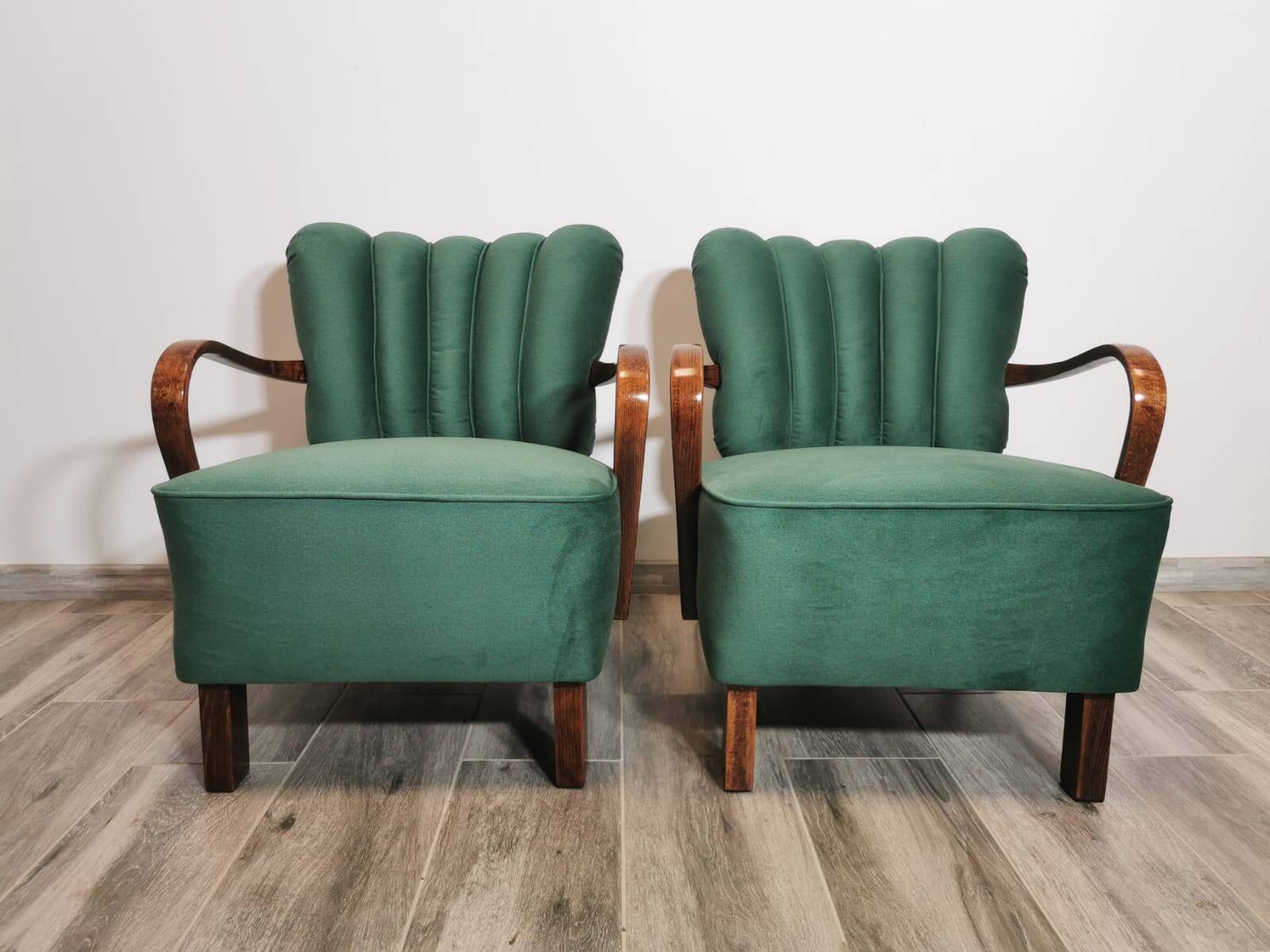 Fauteuils par Jindřich Halabala, 1950s, Set de 2