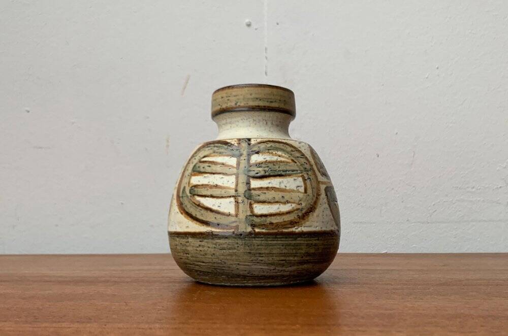 Danish vase from the mid-century pottery studio of Søholm, 1960s.