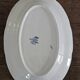 Oval plate faience Longwy model Joinville n*243 blue ironstone