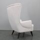 1960s Restored Wingback Chair, Czechoslovakia