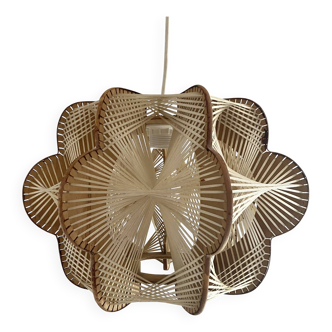Scandinavian wooden and wire suspension, 1960s-70s