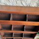 Old vintage wooden letter rack