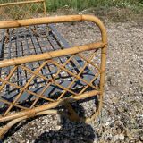 Vintage bamboo children's bed