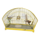 Cage à Oiseau Vintage Jaune Années 50