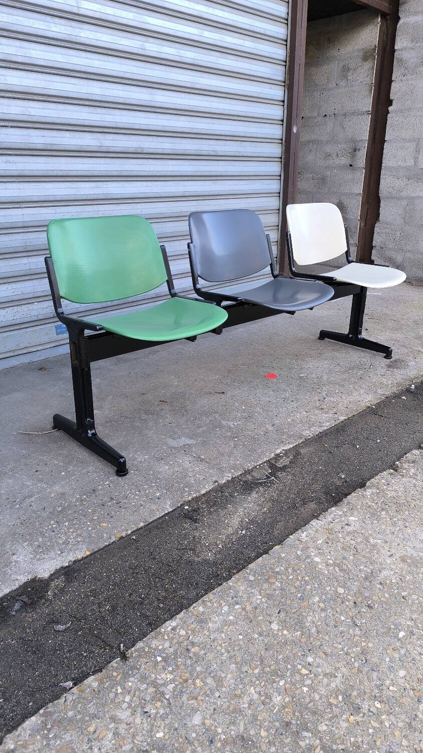 3-seater bench by Giancarlo Piretti for Anonima Castelli 1970