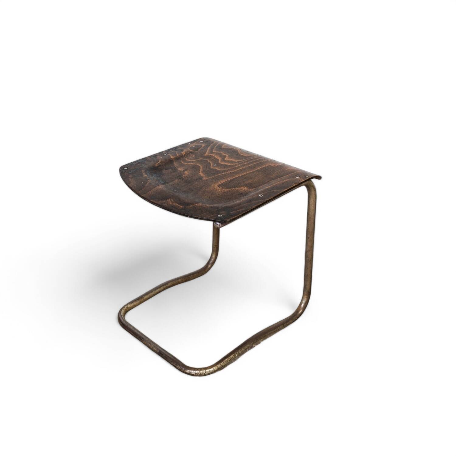 Early cantilever tubular steel stool by Mart Stam, 1930s