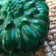 Art Deco bonbonnière in green malachite