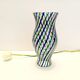Green, Blue, Bronze and Clear Murano Glass Vase by Irene Paolo, Italy 1990s