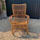 Rattan armchair circa 1960