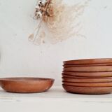 Set of 9 stoneware dessert plates