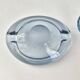 Set of 7 vintage Akva ashtrays by Per Lükten for Holmegaard 1950.