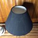 Old gilt bronze lamp + vintage black lampshade