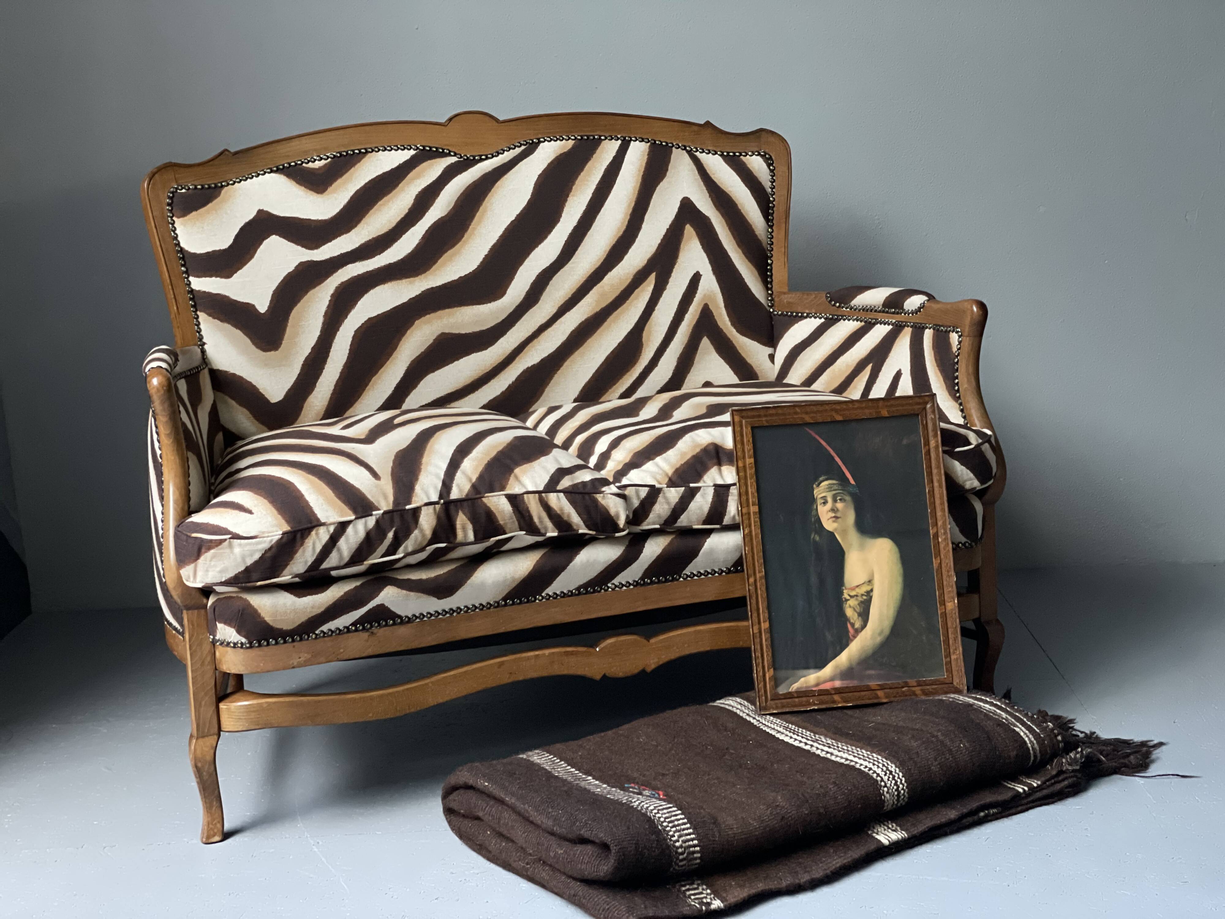 Canapé 2 places avec imprimé zèbre Ralph Lauren