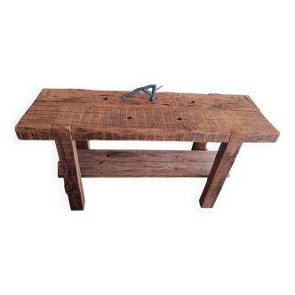 Rustic carpenter's workbench