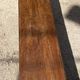 Solid oak farmhouse bench 140cm for rustic farmhouse table 1950