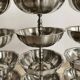 Jean Couzon matte stainless steel footed cups in box