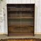 1970s English display cabinet in mahogany