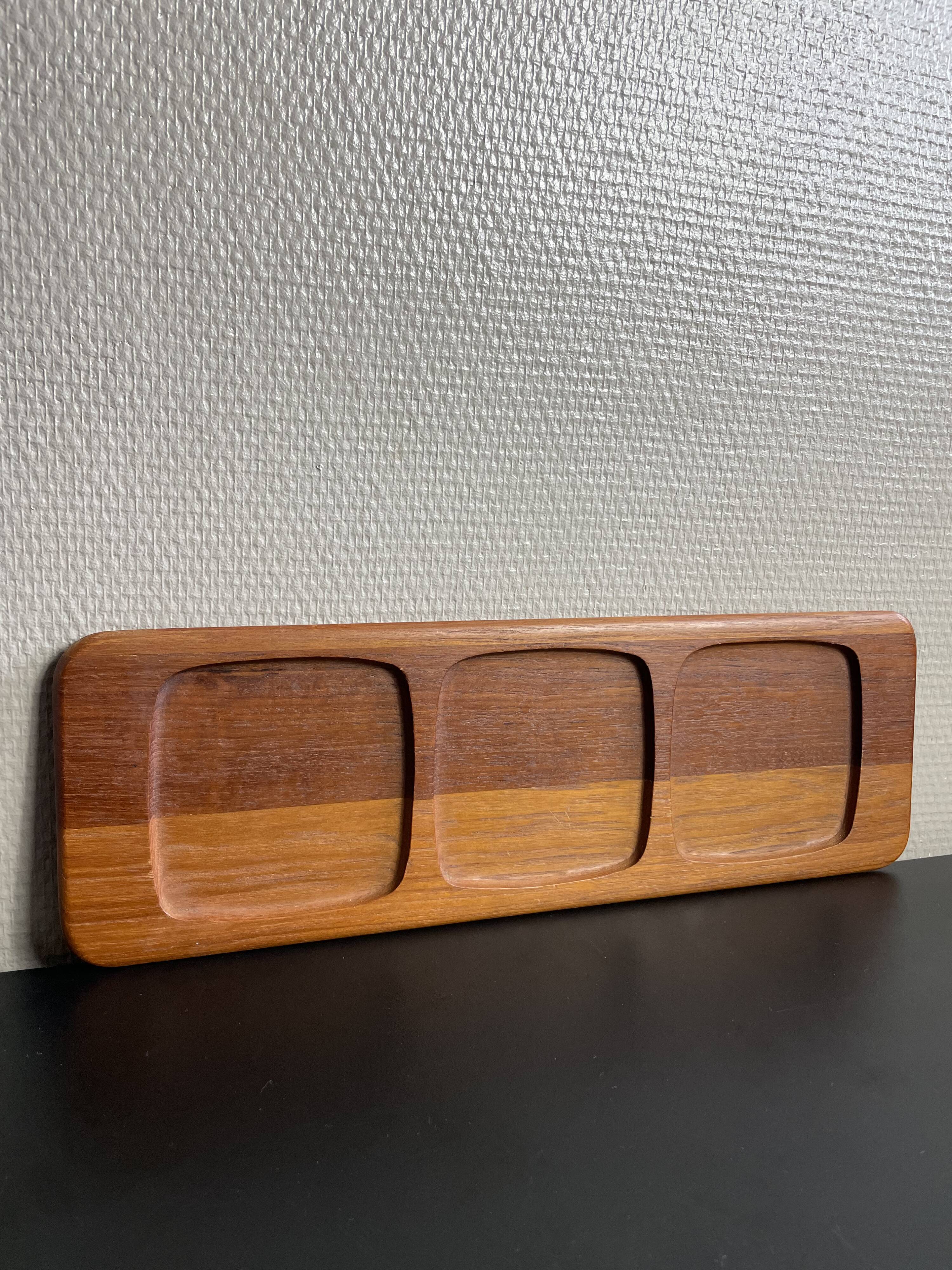 Scandinavian teak serving tray