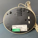 Téléphone à forme design écru et dorée
