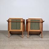 Pair Of GE290 Armchairs In Bouclé By Hans Wegner For Getama, Denmark, 1950s