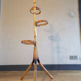 Vintage wicker plant holder