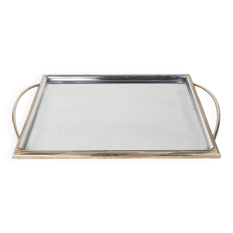 Stainless steel tray, german design, 1970s, manufactured by gottinghen