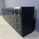 Vintage black brutalist sideboard, 1970s.