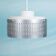 Minimalist 1970s aluminium suspension, mid-century light fixture.
