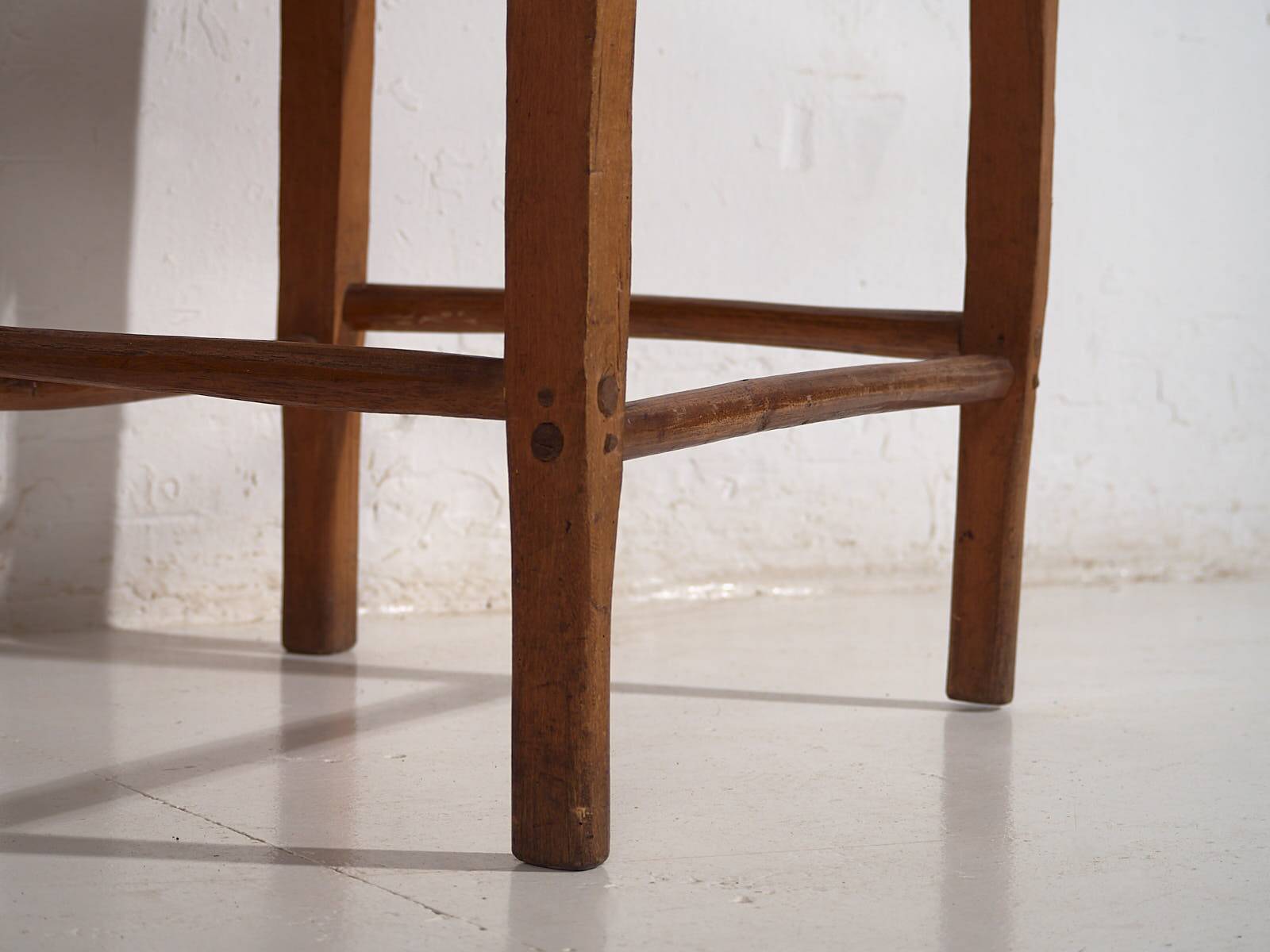 Antique solid wood armchair (c.1940) #4