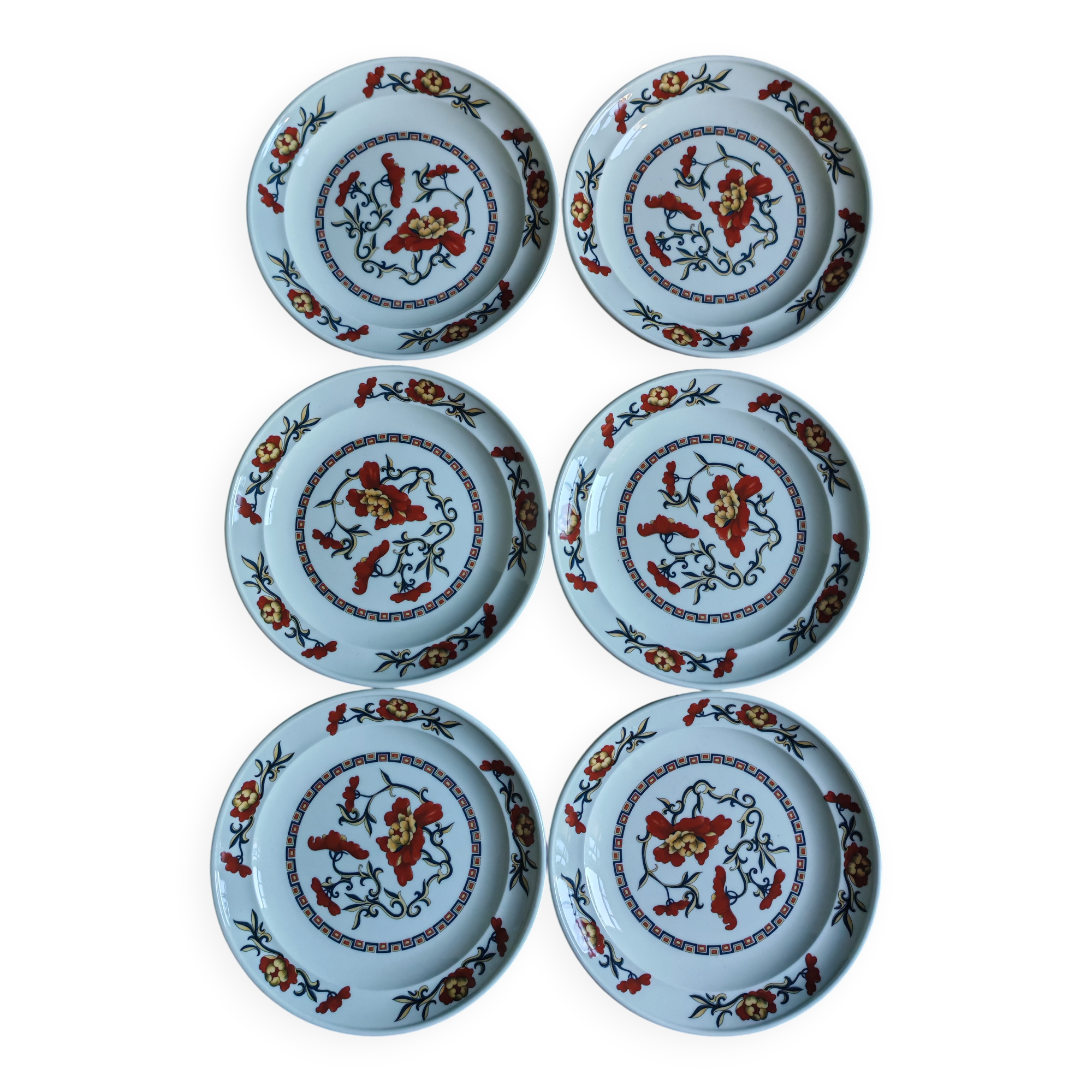 Set of 6 Syracuse Dessert Plates France Vintage | French Tableware