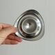 Set of 6 brushed stainless steel egg cups