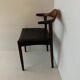 Chaise Jacob Hermann en cuir et palissandre