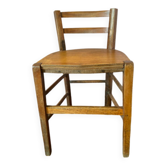 Wooden chair with small back