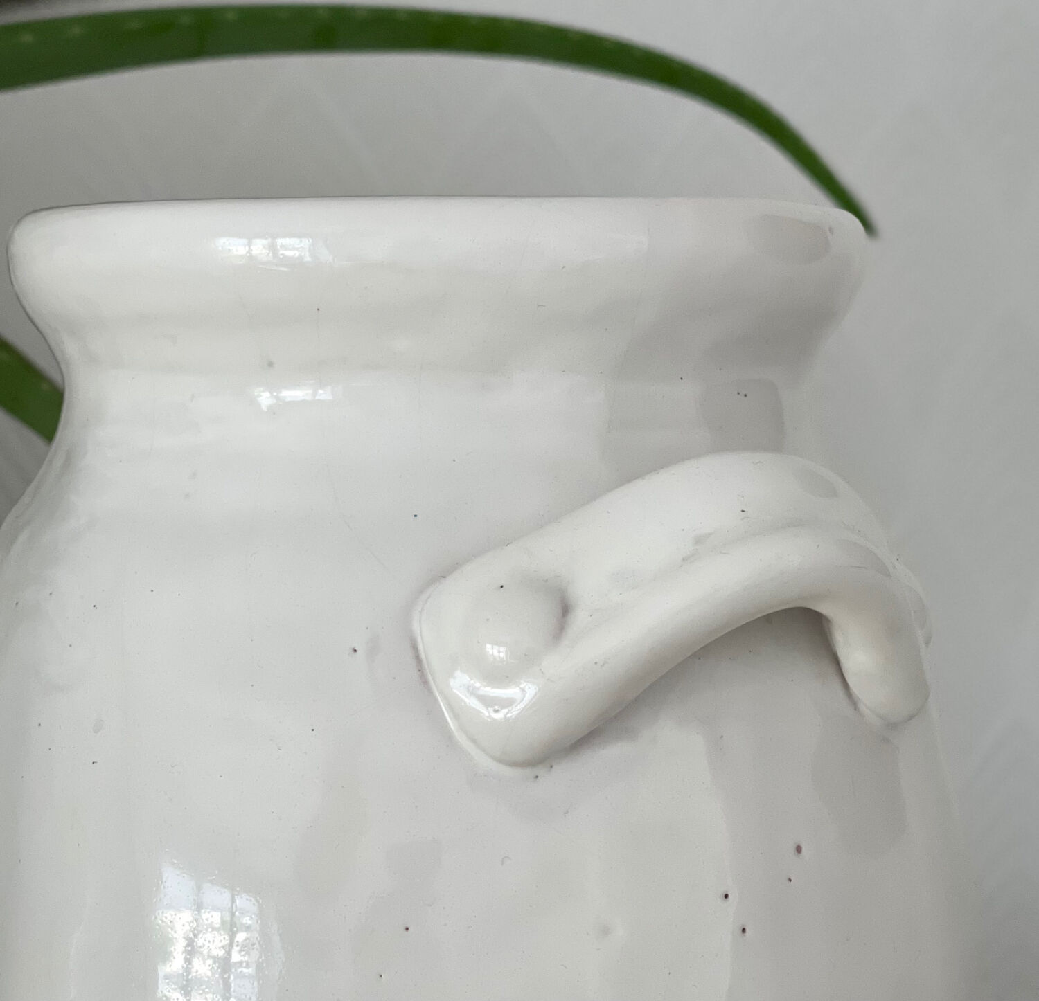 Glazed terracotta pot