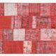 Tapis patchwork vintage en laine faite à la main 245x168cm