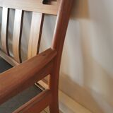 Dyrlund leather sofa from the 60s