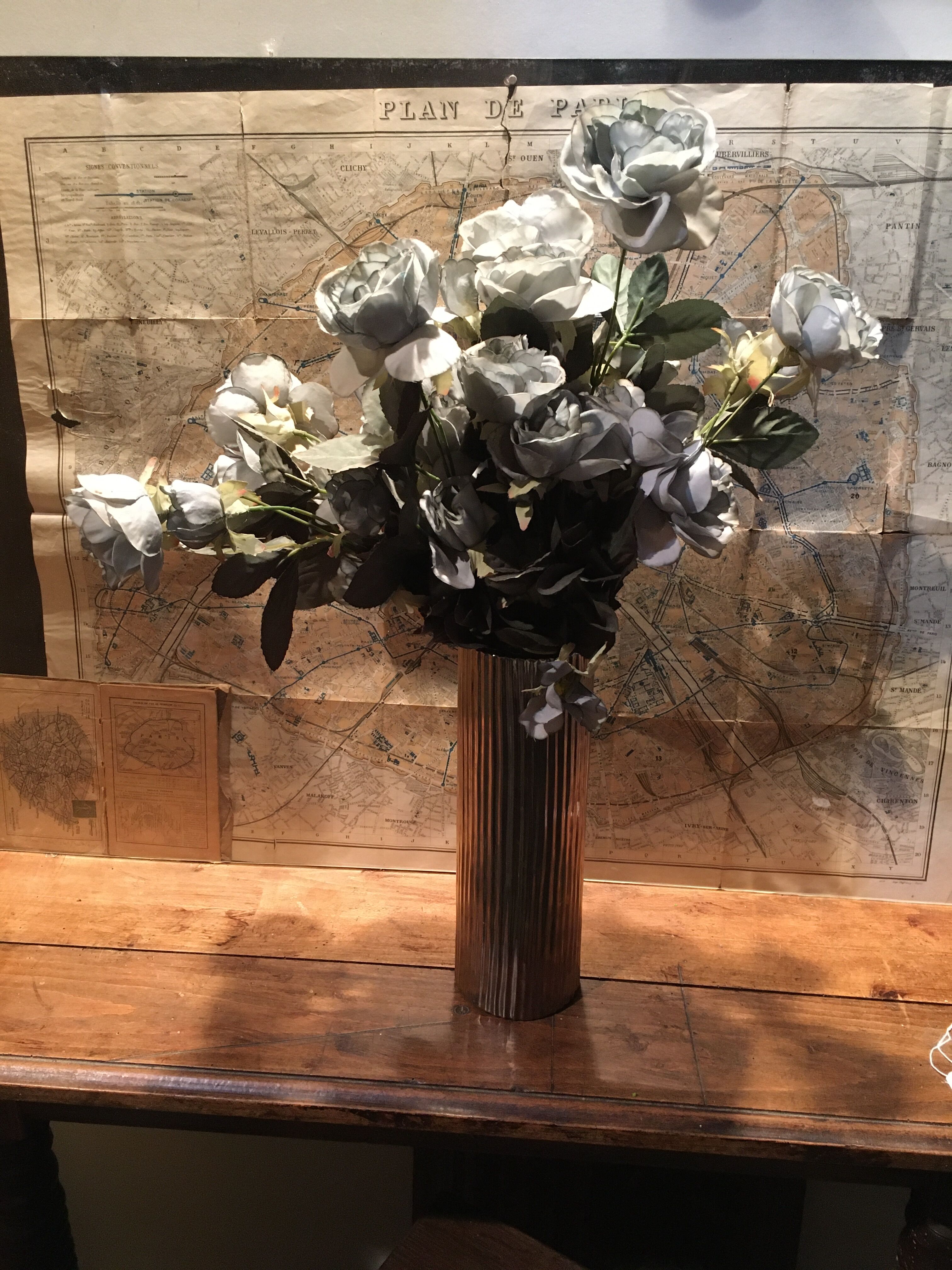 Stainless steel ceramic vase